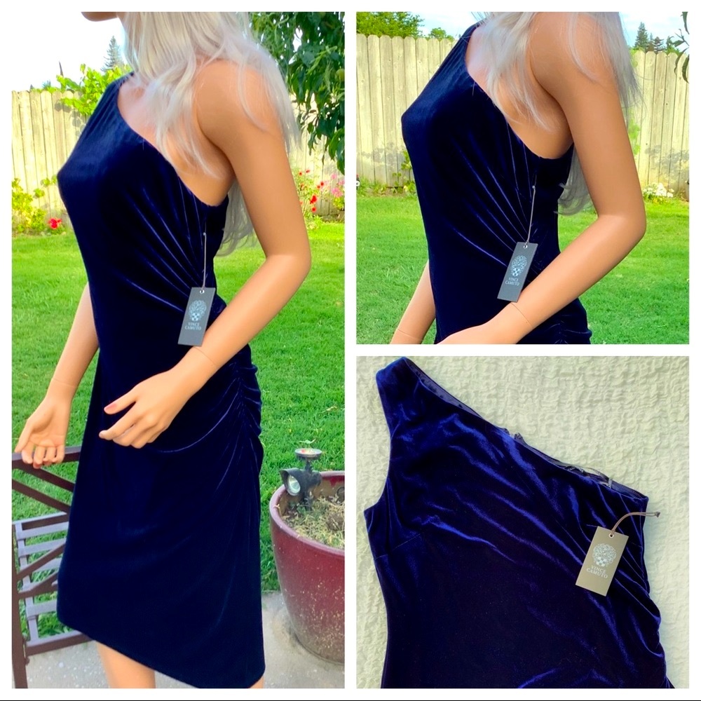 ๐HOST PICK๐ Med Vince Camuto Rouched Velvet Cocktail Event Dress - Picture 15 of 16